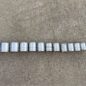 Blue-Point Chrome Socket Set 3/8” Drive - Assorted Sizes